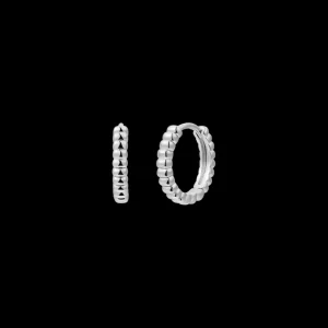 XENOX Ohrringe^AMALFI Creolen 925/- Sterlingsilber, rhodiniert