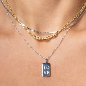 XENOX Halsketten^AMORE Halskette 925/- Sterlingsilber, rhodiniert