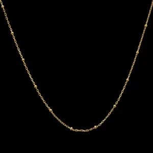 XENOX Halsketten^BASIC Halskette 925/- Sterlingsilber, 18k Vergoldung