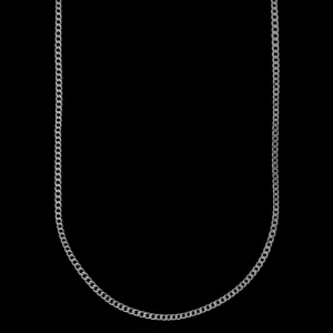 XENOX Halsketten^BASIC Halskette 925/- Sterlingsilber, rhodiniert