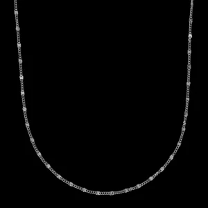 XENOX Halsketten^BASIC Halskette 925/- Sterlingsilber, rhodiniert