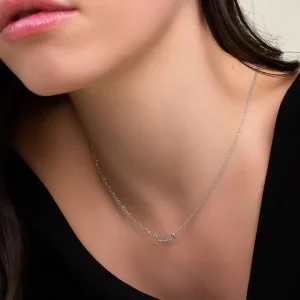 XENOX Halsketten^BASIC Halskette 925/- Sterlingsilber, rhodiniert