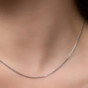 XENOX Charms | Halsketten^BASIC Halskette 925/- Sterlingsilber, rhodiniert