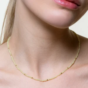 XENOX Halsketten^BEACH Halskette 925/- Sterlingsilber, 18k Vergoldung goldfarben