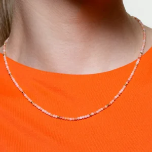 XENOX Halsketten^BEACH Halskette 925/- Sterlingsilber, 18k Vergoldung goldfarben