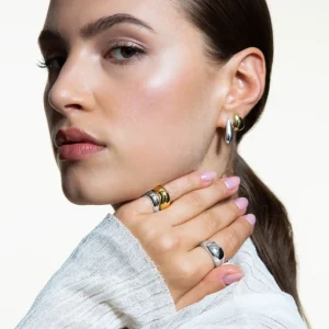 XENOX Ringe^BEAN Ring 925/- Sterlingsilber, rhodiniert