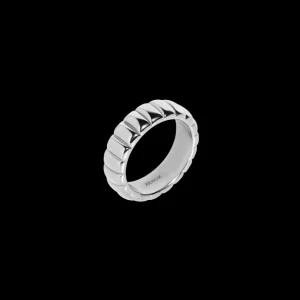 XENOX Ringe^BOLD BUBBLE Ring aus Edelstahl, silberfarben beschichtet