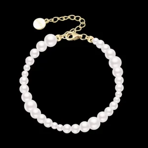 XENOX Armbänder^BOLD PEARL Armband 925/- Sterlingsilber, 18k Vergoldung