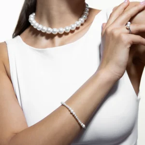 XENOX Armbänder^BOLD PEARL Armband 925/- Sterlingsilber, 18k Vergoldung