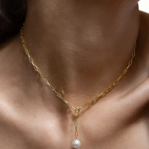 XENOX Halsketten^BOLD PEARL Halskette 925/- Sterlingsilber, rhodiniert