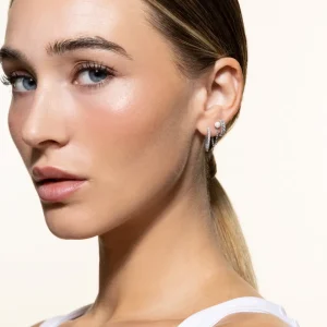 XENOX Ohrringe^BUBBLE PEARL MINI Creolen 925/- Sterlingsilber, 18k Vergoldung