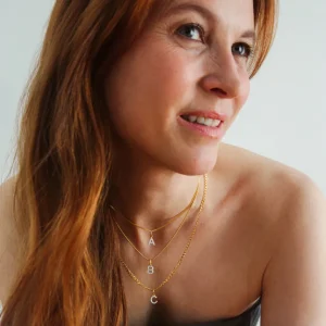 XENOX Charms^C LETTER Charm 925/- Sterlingsilber, 18k Vergoldung