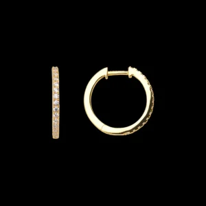 XENOX Ohrringe^CREOLEN 925/- Sterlingsilber, rhodiniert