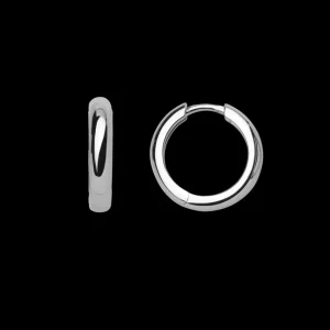 XENOX Ohrringe^CREOLEN 925/- Sterlingsilber, rhodiniert