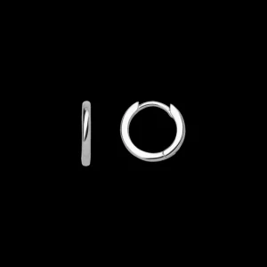 XENOX Ohrringe^CREOLEN 925/- Sterlingsilber, rhodiniert