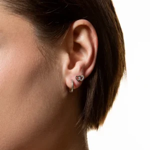 XENOX Ohrringe^CREOLEN 925/- Sterlingsilber, rhodiniert