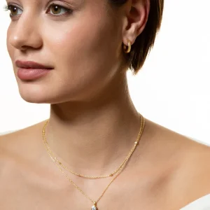 XENOX Ohrringe^CREOLEN 925/- Sterlingsilber, rhodiniert