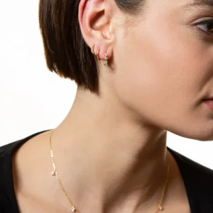 XENOX Ohrringe^CREOLEN 925/- Sterlingsilber, rhodiniert