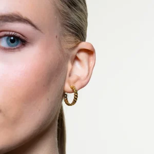 XENOX Ohrringe^CURB Ohrringe 925/- Sterlingsilber, rhodiniert