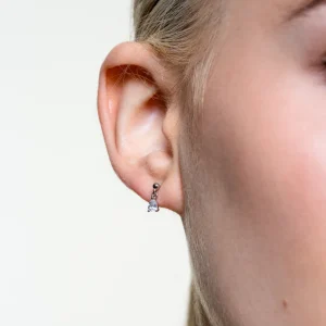 XENOX Ohrringe^DEWDROP Single Ohrringe 925/- Sterlingsilber, rhodiniert