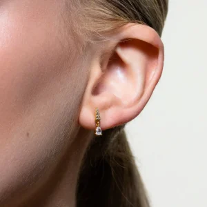 XENOX Ohrringe^DEWDROP Single Ohrringe 925/- Sterlingsilber, rhodiniert