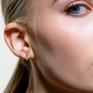 XENOX Ohrringe^DEWDROP Single Ohrringe 925/- Sterlingsilber, rhodiniert