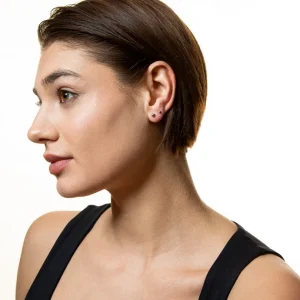 XENOX Ohrringe^DOT Ohrringe 925/- Sterlingsilber, rhodiniert silberfarben