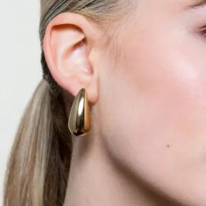 XENOX Ohrringe^DROP Ohrringe aus Edelstahl, silberfarben beschichtet