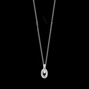 XENOX Halsketten^DUO KNOT Halskette 925/- Sterlingsilber, rhodiniert