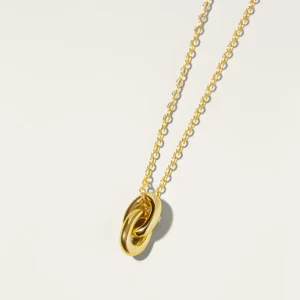 XENOX Halsketten^DUO KNOT Halskette 925/- Sterlingsilber, rhodiniert