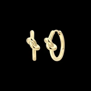 XENOX Ohrringe^DUO KNOT Ohrringe 925/- Sterlingsilber, rhodiniert