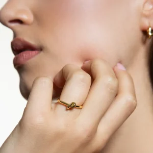 XENOX Ringe^DUO KNOT Ring 925/- Sterlingsilber, rhodiniert