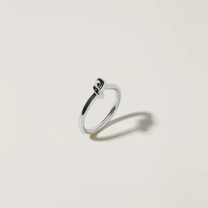 XENOX Ringe^DUO KNOT Ring 925/- Sterlingsilber, rhodiniert
