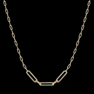 XENOX Halsketten^DUO LINK Halskette 925/- Sterlingsilber, rhodiniert