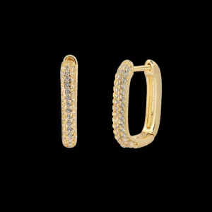 XENOX Ohrringe^DUO LINK Ohrringe 925/- Sterlingsilber, rhodiniert