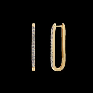 XENOX Ohrringe^DUO LINK Ohrringe 925/- Sterlingsilber, rhodiniert