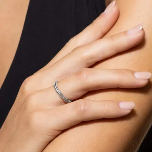 XENOX Ringe^ELLE Ring 925/- Sterlingsilber, rhodiniert