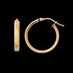 XENOX Echtgold | Ohrringe^FINE Basic Creolen, 14k Gelbgold goldfarben