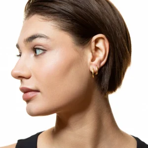 XENOX Echtgold | Ohrringe^FINE Basic Creolen, 14k Gelbgold goldfarben