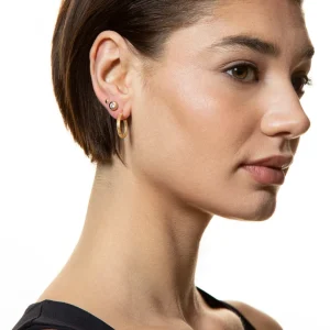 XENOX Ohrringe^FINE Basic Creolen, 9k Gelbgold goldfarben