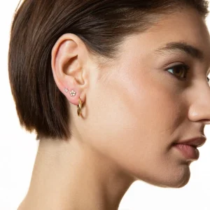 XENOX Ohrringe^FINE Basic Creolen, 9k Gelbgold goldfarben