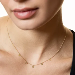 XENOX Halsketten^FINE Halskette, 9k Gelbgold goldfarben