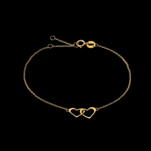 XENOX Armbänder^FINE Herz Armband, 9k Gelbgold goldfarben