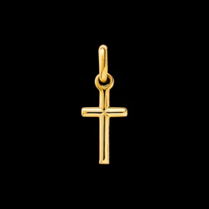 XENOX Echtgold^FINE Kreuz Anhänger, 14k Gelbgold goldfarben