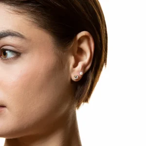 XENOX Echtgold | Ohrringe^FINE Ohrringe mit Zirkonia, 14k Gelbgold goldfarben