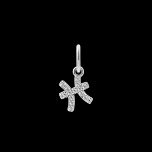 XENOX Charms^FISCHE Charm 925/- Sterlingsilber, 18k Vergoldung