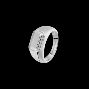 XENOX Ringe^FRAMED Ring 925/- Sterlingsilber, rhodiniert