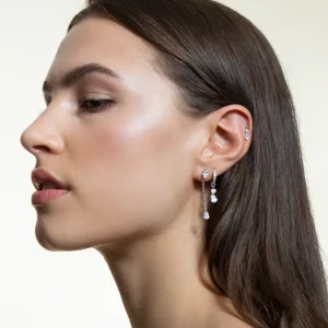 XENOX Ohrringe^GLANCE Ohrringe 925/- Sterlingsilber, rhodiniert