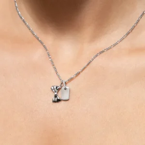 XENOX Charms^GRAVUR Charm 925/- Sterlingsilber, rhodiniert