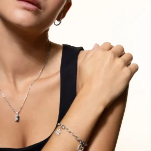 XENOX Charms^HERZ Charm 925/- Sterlingsilber, rhodiniert